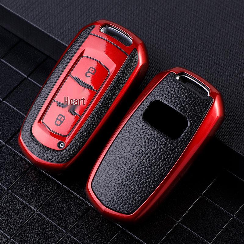 Geely Key Case for Emgrand GL, GS, Vision X6, Borui, X3, Binrui, Boyue, and S1 - Leather Texture Shell