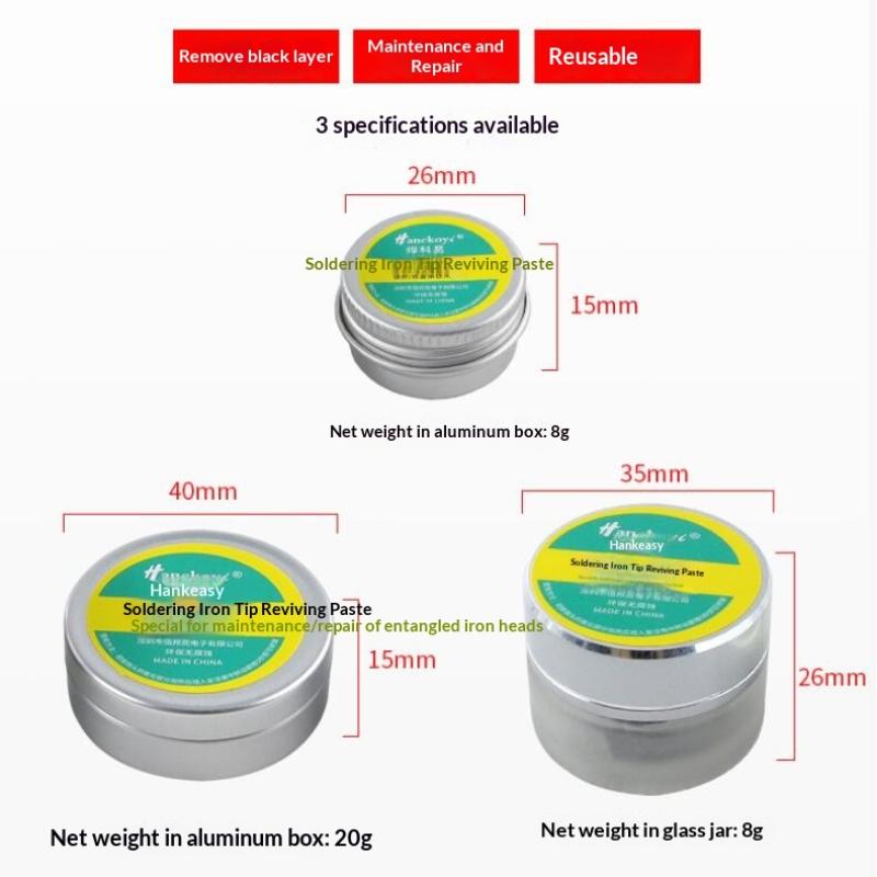 1/3/5Pcs Non-Stick Tin Solder Cream Clean Paste Soldering Iron Tip Refresher For Oxide Head Resurrection Oxidative Activator
