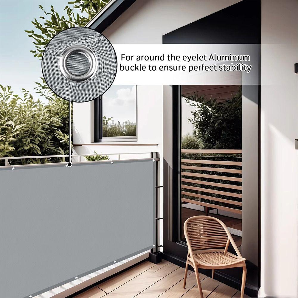 3/5/6M Balcony Shade Cloth Waterproof Balcony Privacy Screen Cloth Fencing Net  Garden Porch Pool