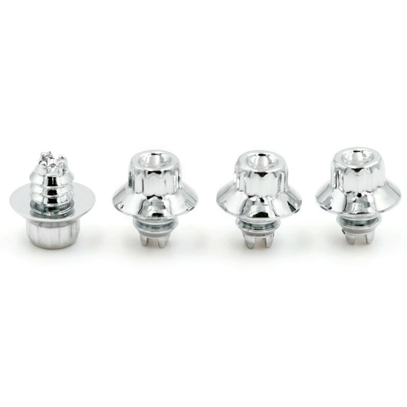 25 Stück 13mm Auto Rad Nietmutter Felgenrand Ersatz für 6,9mm 0,27 Zoll Loch Dekoration Silber ABS Zubehör Langlebig