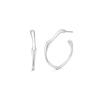 (silver 925) Melted Hoop Earring