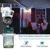 V380 Dual Lens Solar-Powered 4G Wireless Night Vision Security Camera with Low Power Consumption