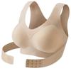 Women Front Buckle Posture Corrector Bra, Seamless Beauty Back Wireless Underwear, Integrated Gathering Shaping Back Support Corrective Lingerie