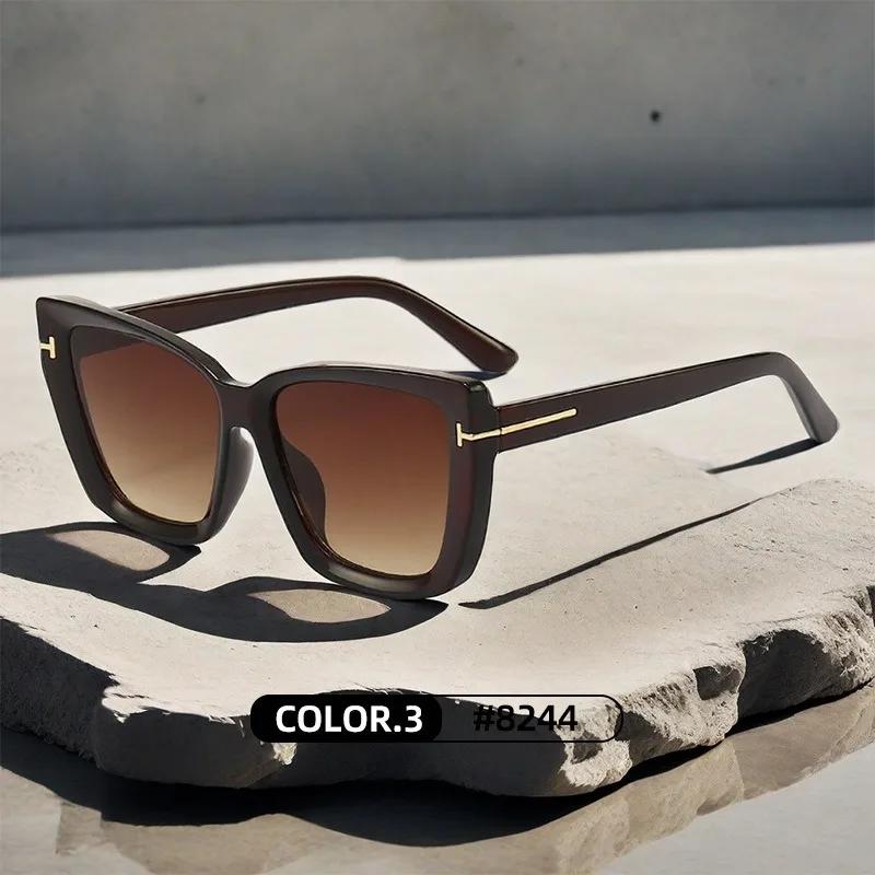 Brand Designer Cat Eye Sunglasses W Omen Vintage High Quality Sun Glasses Fashion Big Frame Cool Sexy Female