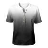 Women's Short Sleeve Henley Shirt Button Front Cotton Linen Blend Casual Top Lightweight Breathable Summer Blouse
