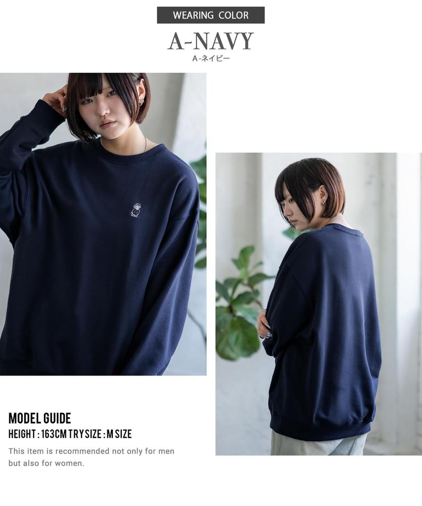 [IMPROVES] [SIDEWAYSTANCE] Embroidered One-Point Fleece Sweatshirt