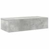 VidaXL Wall Shelf with Drawers Concrete Grey Engineered Wood 859971