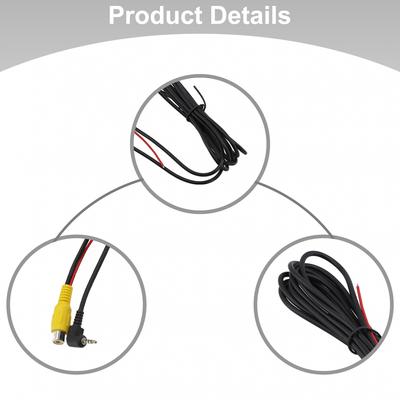 Zu 2,5mm AV Konverter Kabel Auto Rückansicht Reverse Parkplatz Kamera Zu Auto DVR