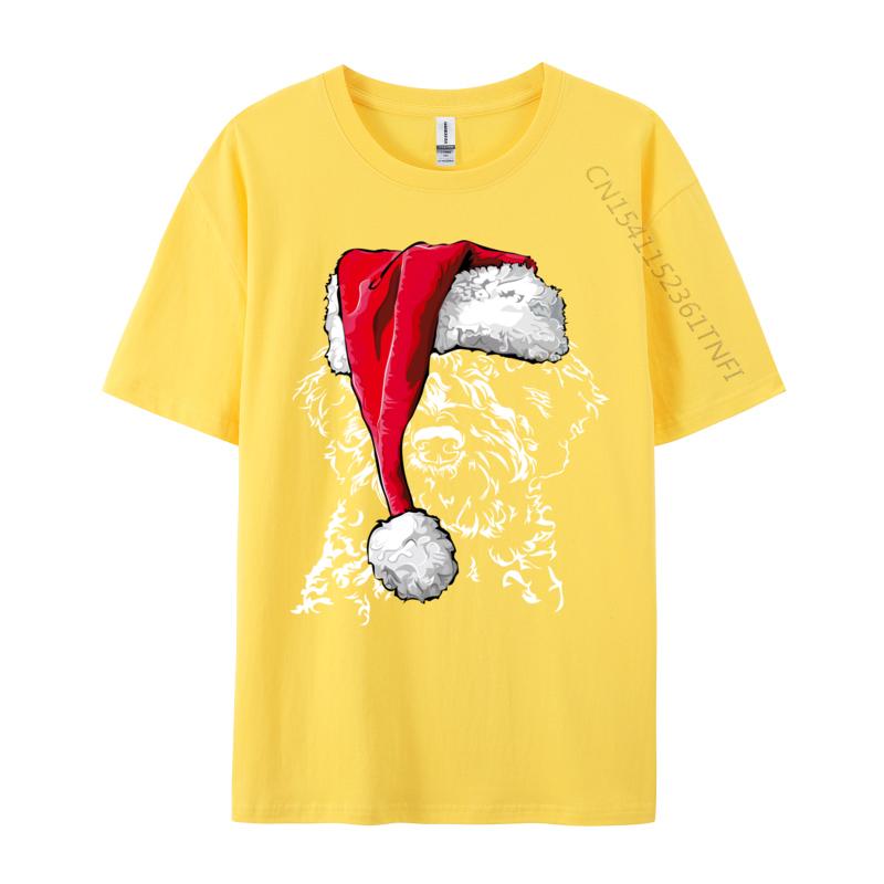 Funny Lagotto Romagnolo Christmas Dog T-Shirts Fitness Cotton Men Tees Printing Funny T Shirts Europe Prevalent T-Shirt