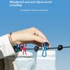 Non-Slip Portable Travel Clothesline 1.8m 12 Windproof Clips Durable Drying Rope for Hotel Camping Student Dorm