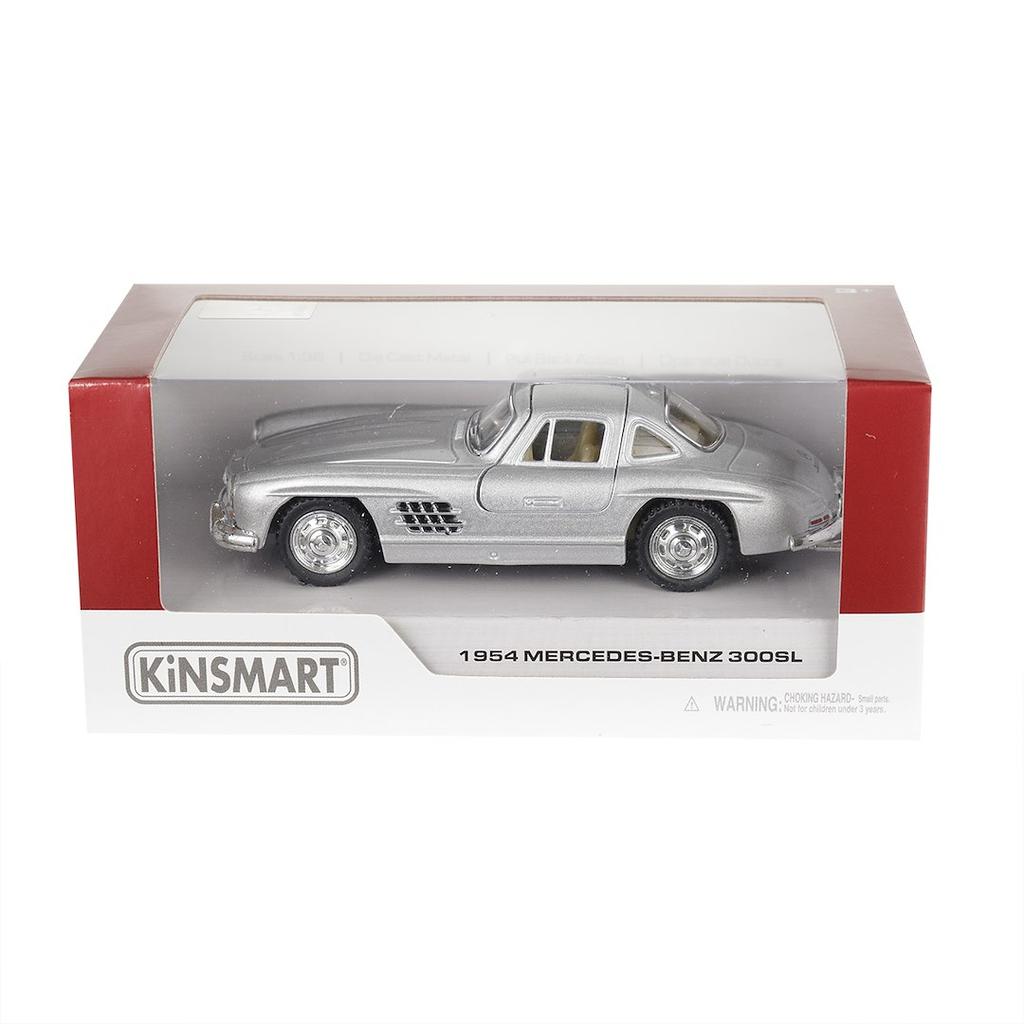 Model 1:36, 1954 Mercedes-Benz 300SL, srebrny