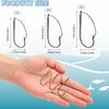 20pcs Weedless Barbed Wacky Rig Hook Single Hook Carp Fishing Hook New Fishing Hook