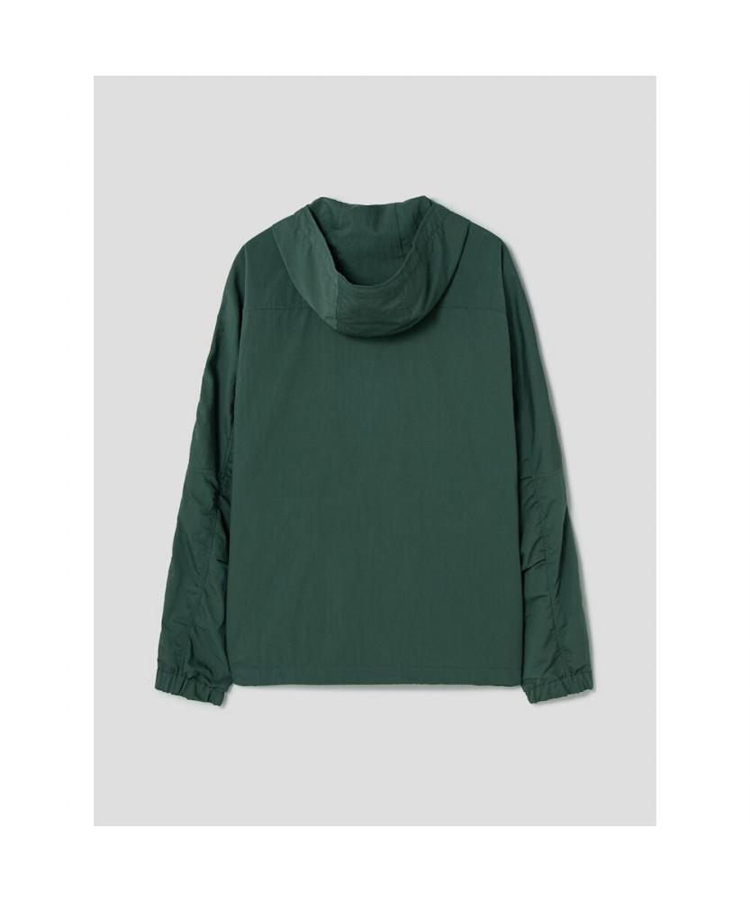 Shift.G Overfit Cotton Hood Anorak Green