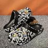 Cool Cartoon Graffiti Clogs – Unisex Couple Beach Sandals, Soft Sole Breathable Hollow Shoes