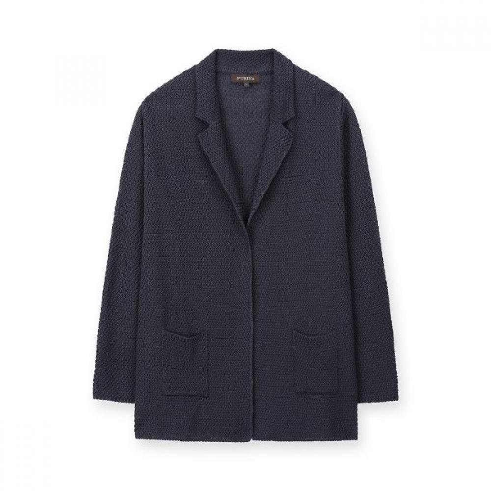 Furina Tailored Collar Linen Silk Jacket