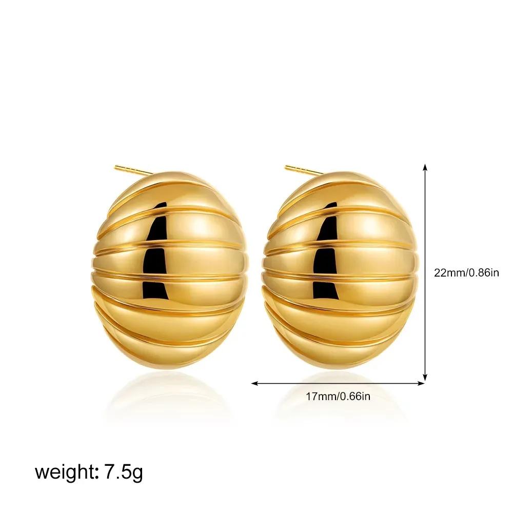 316 Stainless Steel Textured Multilayer Knot Earrings for Women Glossy 18K Gold Plated Geometric Wings Waterproof Zircon 2025