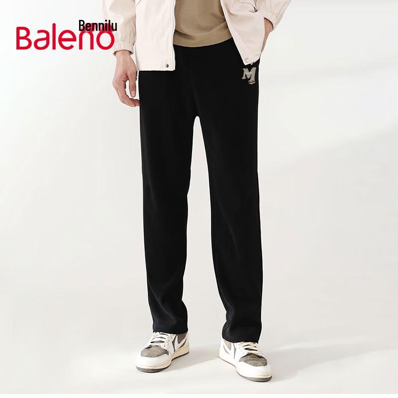 Baleno Men s Chenille American Style Letter Straight-Leg Pants 4XL