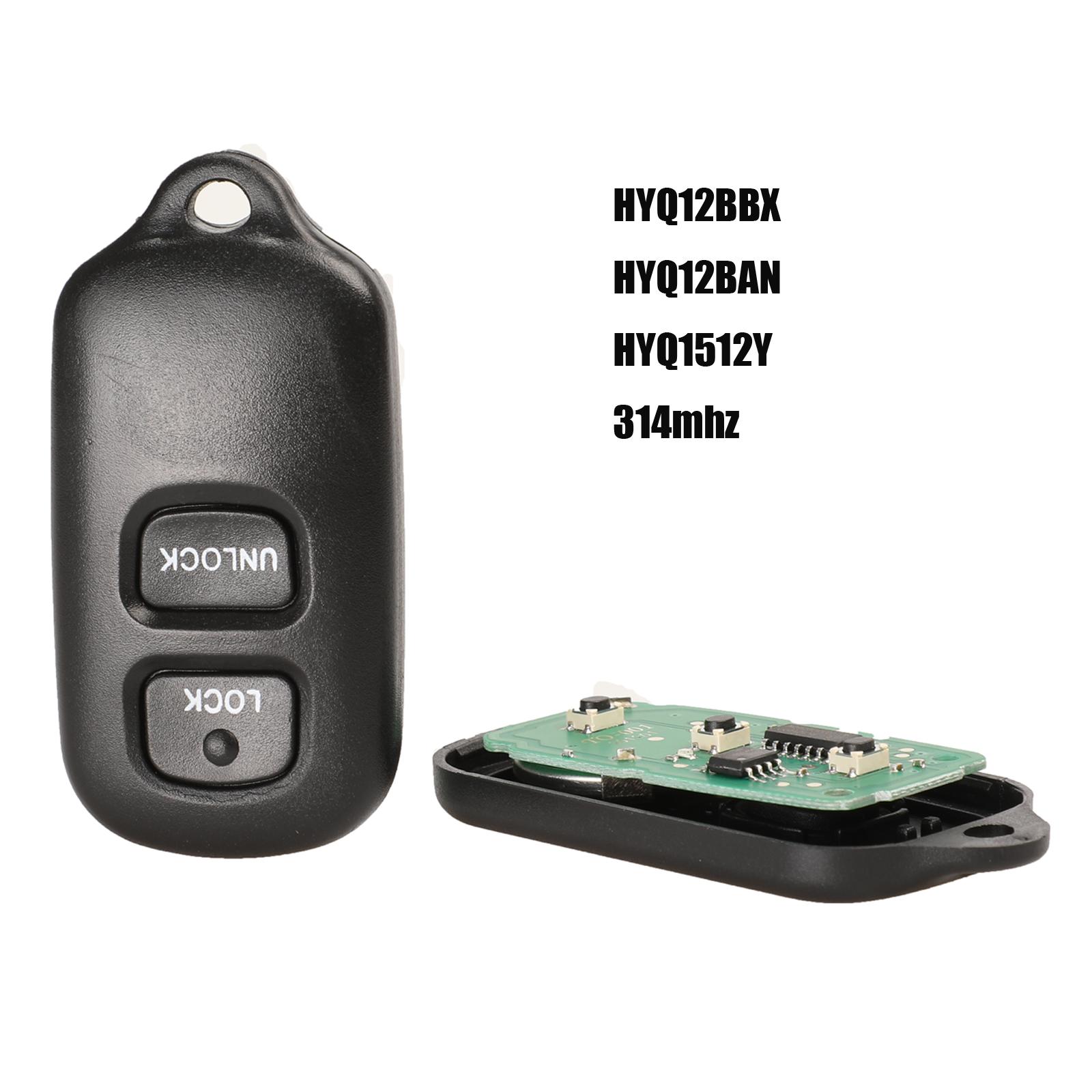 

jingyuqin дистанционный автомобильный ключ-брелок 2/3 +1 кнопка для Toyota HYQ12BBX Highlander GQ43VT14T Camry Solara Corolla Sienna 315 МГц 1ps циан