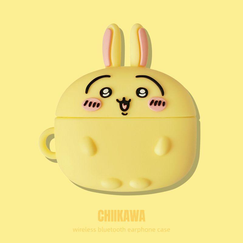 

3 Wu Saqi 4 Generation Second Generation and Third Generation Airpodspro Wireless Bluetooth Earbuds Case 4 Generation 5 Generation Chiikawa Silicone AirPods Pro/ Pro2 Neutral Usaki]