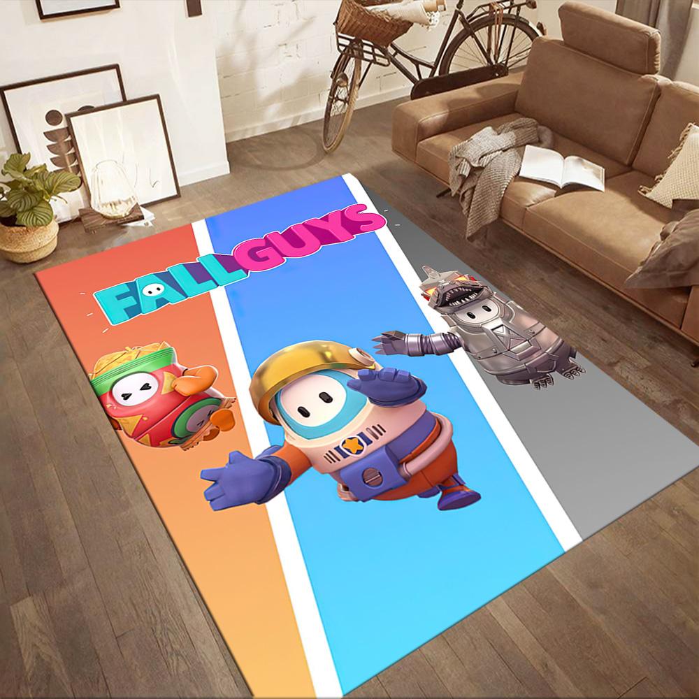 Fall Guys Adventure 1 Square rugs are a great choice for living rooms, bedrooms, home décor, and as gifts