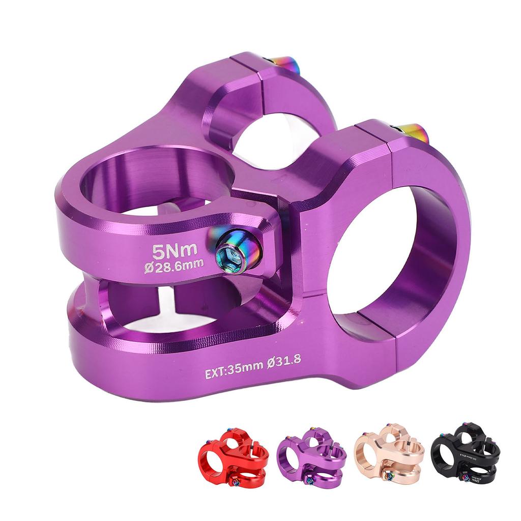 31.8x35mm Cycle Stem Aluminum Alloy CNC Lightweight Short Handlebar Stem for DIY Mountain Cycling