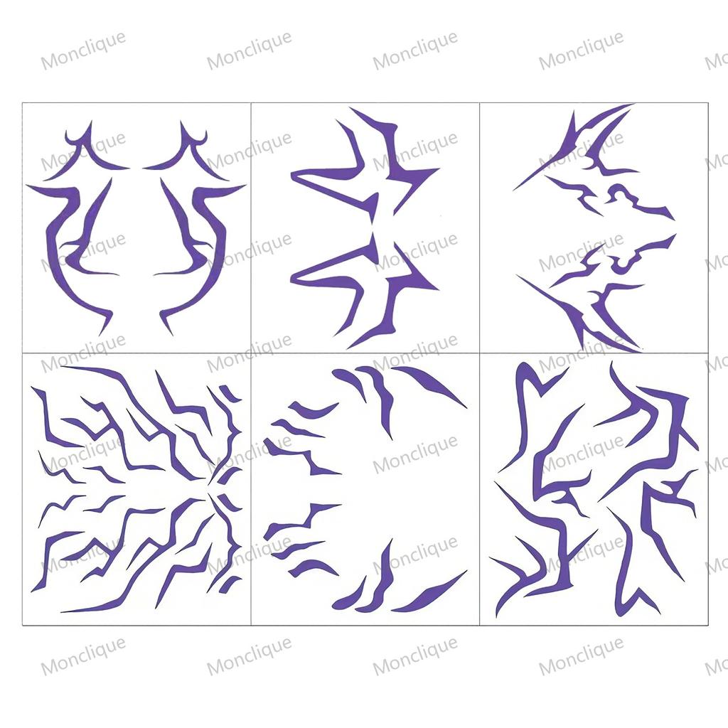 6/1PCS New KPOP Demon Hunters Temporary Tattoos - Rumi & Jinu Set for Cosplay & Christmas | HUNTR/X & Saja Girl Boys Designs