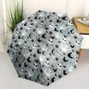 Jack Skellington,Halloween Automatic Umbrella Tri Fold Portable Umbrella, Best Holiday Gift for Men and Women, Durable Iron Frame, Playful