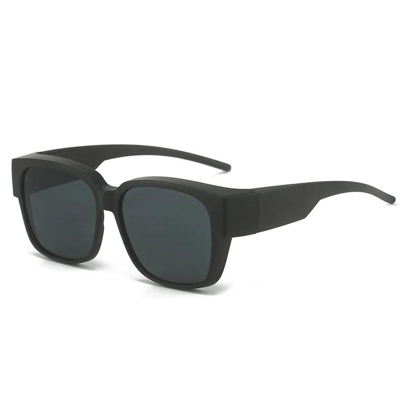 Sunglasses Unisex HD Lens Portable One Mirror Dual-use Anti-UV Sun Glasses Outdoor Driving Men Vintage Myopia TR90 Glasses Set