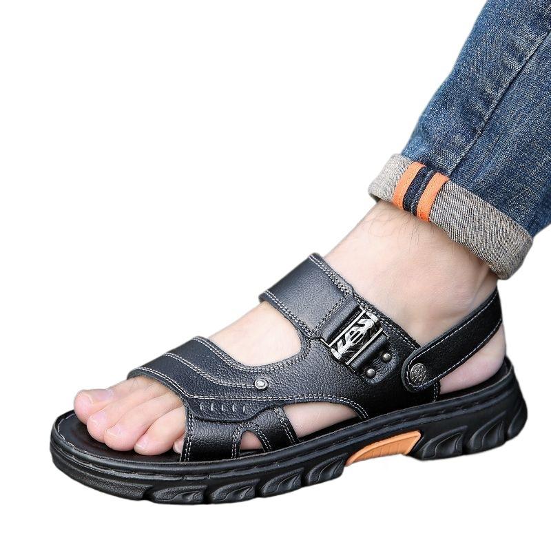 Men's cool slippers non-slip, waterproof and wear-resistant outer slippers Men's sandals dual-purpose cool slippers Dad