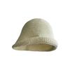 Wool Knitted Rolled-edge Bucket Hat For Women, Winter Warm Fisherman Hat, Large Head Circumference Wool Basin Hat