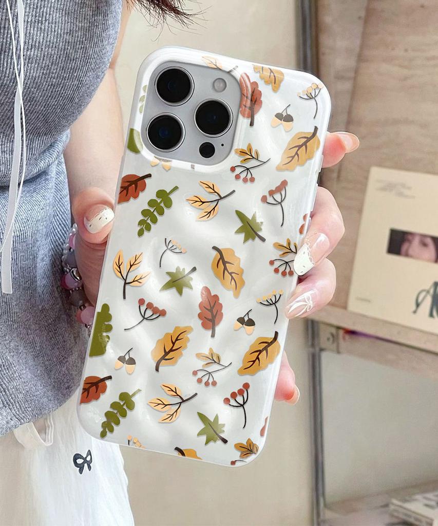 Autumn Maple Leaves Phone Case For IPhone 17 Air 16 15 14 13 12 11 Pro Max Cover Case For IPhone 16 15 14 Plus Case Funda Coque