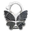 Large Matte Butterfly Hanging Bag Hook - Foldable Women's Bag Buckle & Portable Table Edge Hook for Luggage Accessories.