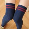 Japanese-Style High-Top Lace Knit Over-the-Knee Thigh High Cotton Socks and Leg Warmers for Women