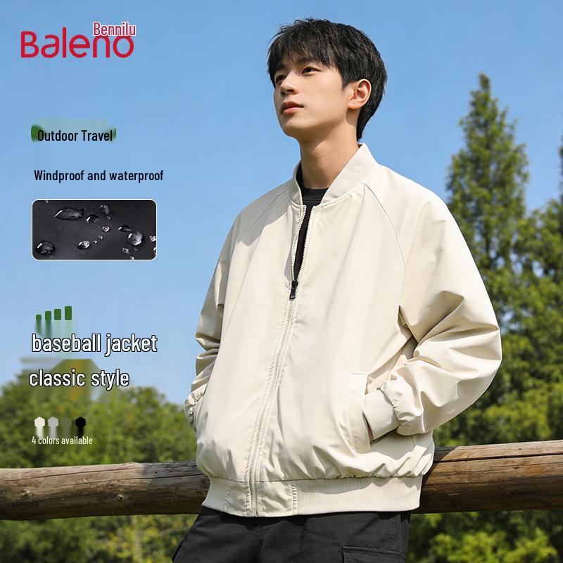 Baleno Men s Casual Zip-Up Baseball Jacket 3XL