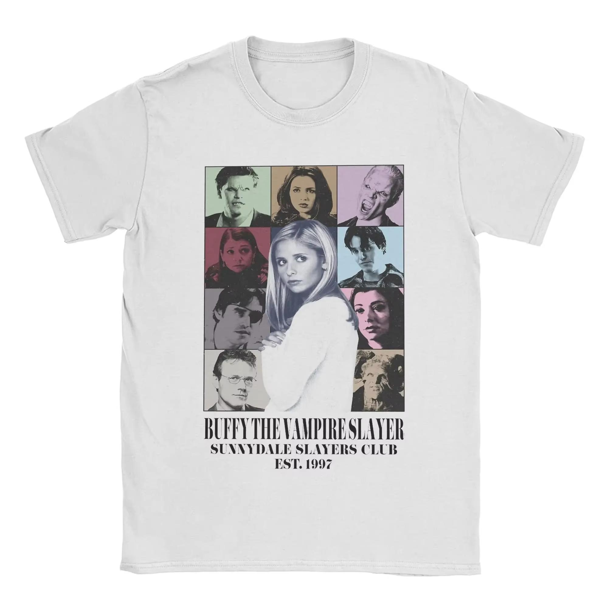 

Buffys The Vampires Slayers Spike T Shirts 2026 Spring summer new men Novelty TShirt pure cotton Short Sleeve Tops S