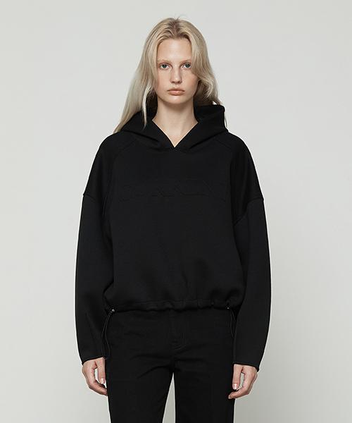 Худи с тисненым логотипом из неопрена [Черный] Black/S