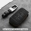 Leather Compatible with ram Key fob Cover for Dodge  2025 RAM 1500 2500 3500 Accessories 5 Buttons Keychain