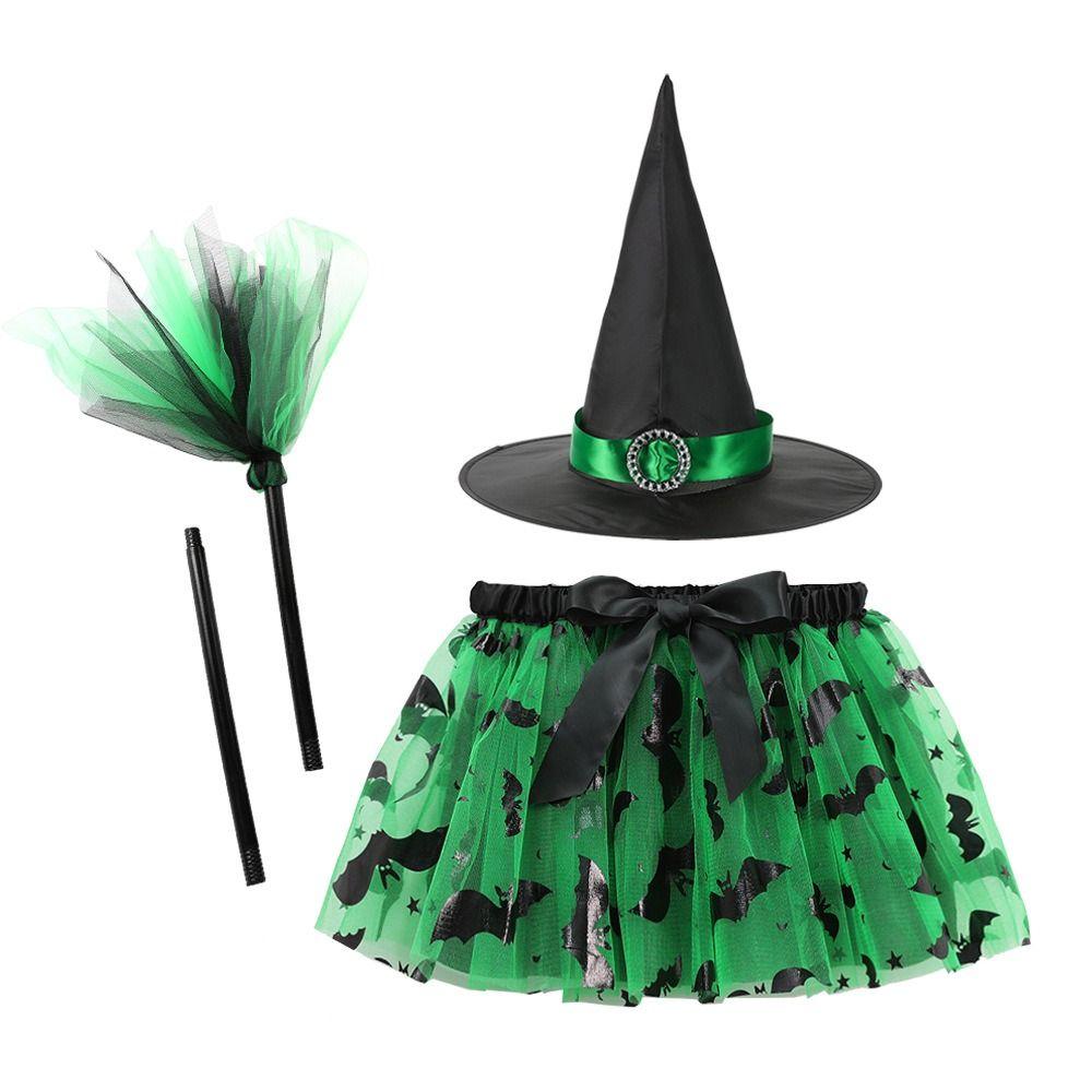3Pcs/set Wizard Childern Halloween Costumes Pointy Hat Halloween Cosplay Costumes Cosplay Dress