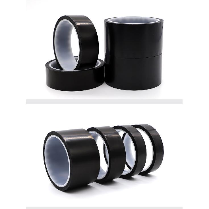 Zwarte Kapton Tape Isolatie Spanningsbestendig Mat Schaduwrijk Hittebestendig Polyimide Kleefband Pinstriping Tape 3