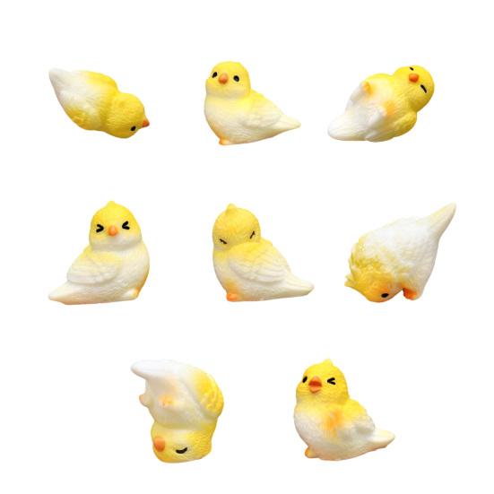 Miniatur Papageienfigur Mini Vogel Harzstatue Realistisches Tierornament Puppenhaus Feengarten Mikrolandschaft Dekoration