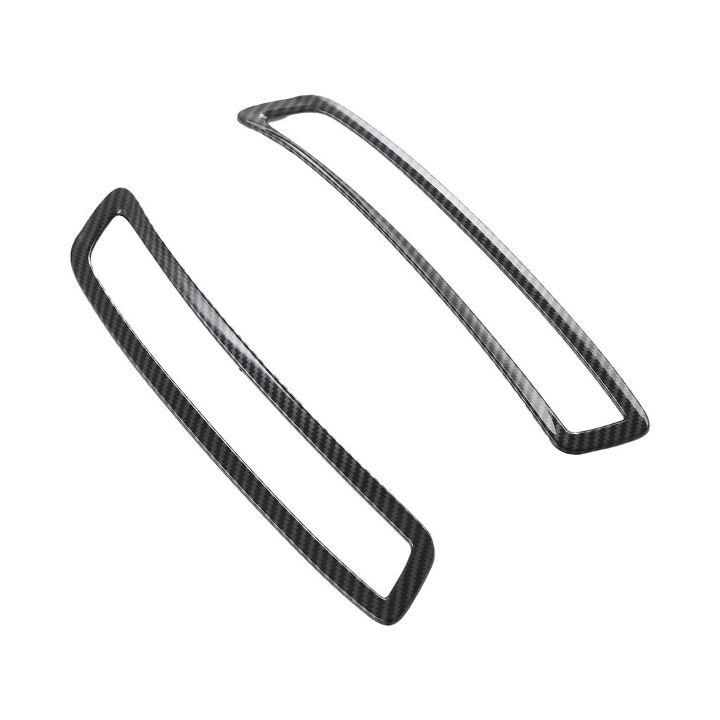 For MG4 EV2022-2024 Car Rear Fog Light Cover Trim Foglight Bezel Tailgate Bumper Sticker Accessories ABS Carbon Fiber 2x