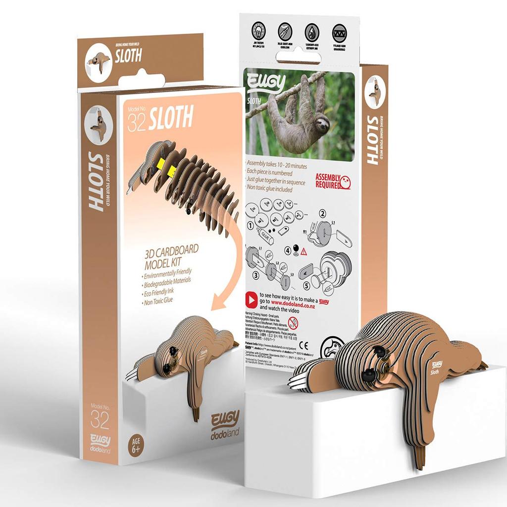 EUGY Sloth Paper Puzzle A Fun Educational Toy for Elementary School Boys and As Well As Making It a Great - Girls, Adults, Gift.