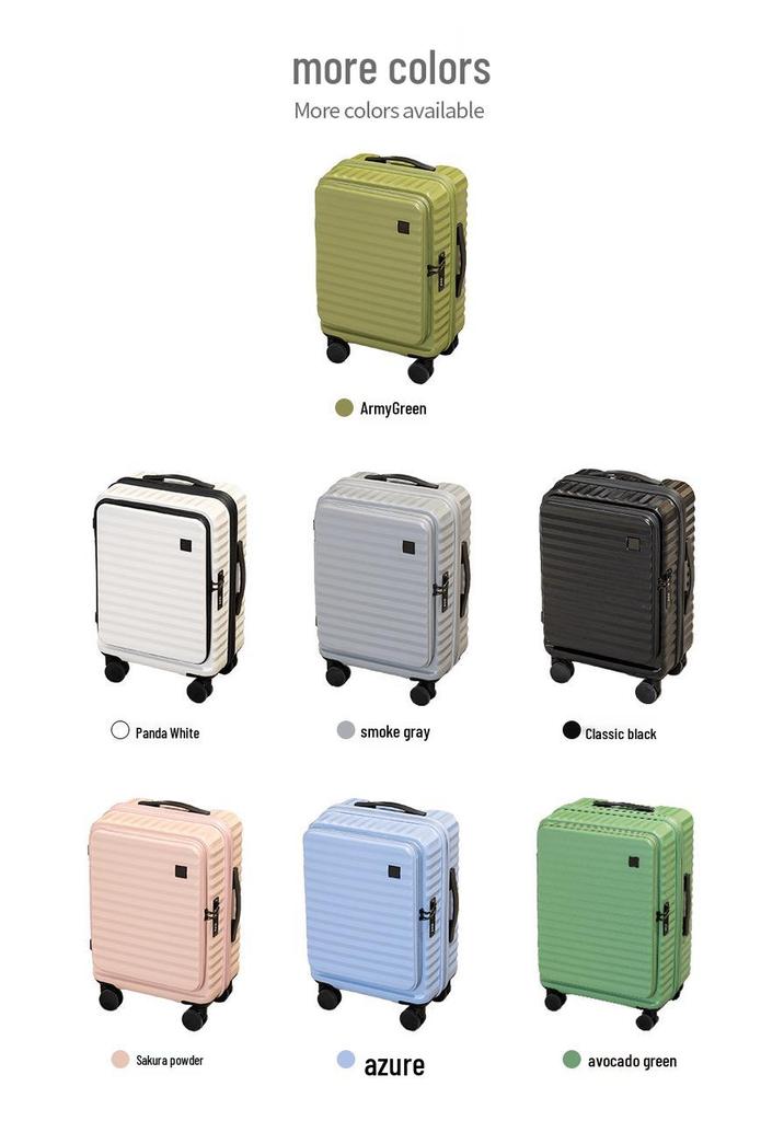 20-inch Expandable Carry-on Luggage with Side Opening and Lock - Men's Travel Set Option
