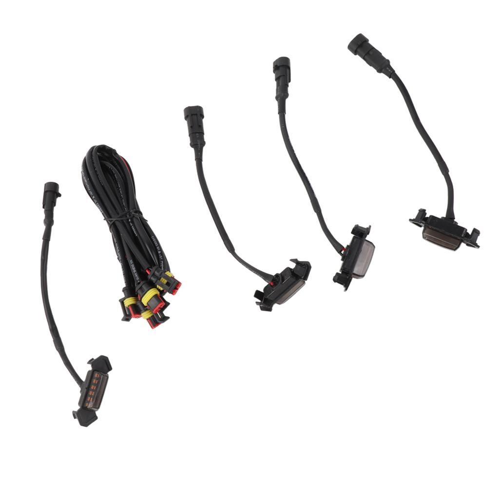 4pcs LED Front Grille Light Smoked Lens with Wiring Harness Kit Fit for Tacoma 16‑19