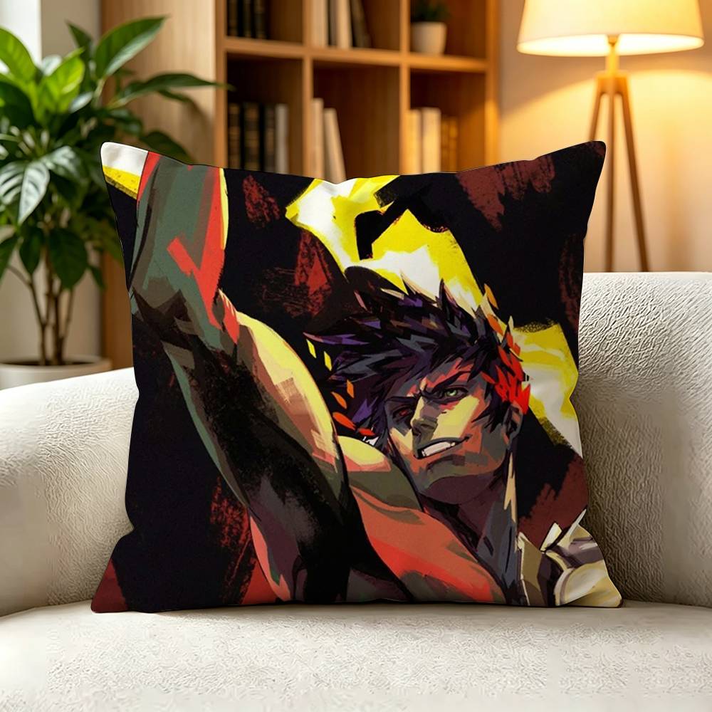 G-Greek Myth Hades Zagreus Underworld  Pillow Case Square Double-Sided Sofa Cushion Cover Bedroom Bedside Pillow
