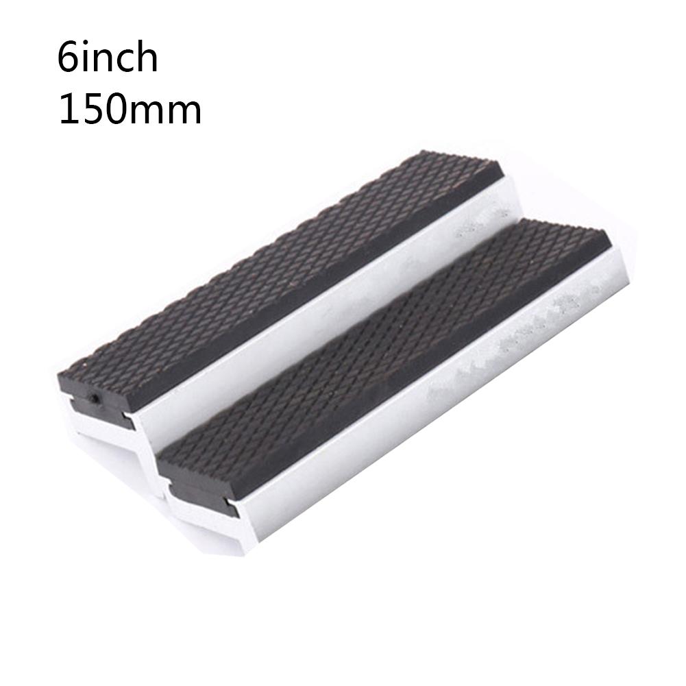 3/4/5/6/8inch Bench Vise Pad Magnetic Vice Jaws Protective Cover Multipurpose Aluminum Bench Vise Clamp Anti-Slip Mat