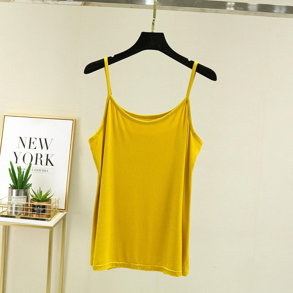 Modal Sling Women, Summer Cold Solid Color Vest Women, Thin Can Be Worn Outside Japanese Inner Bottom Top