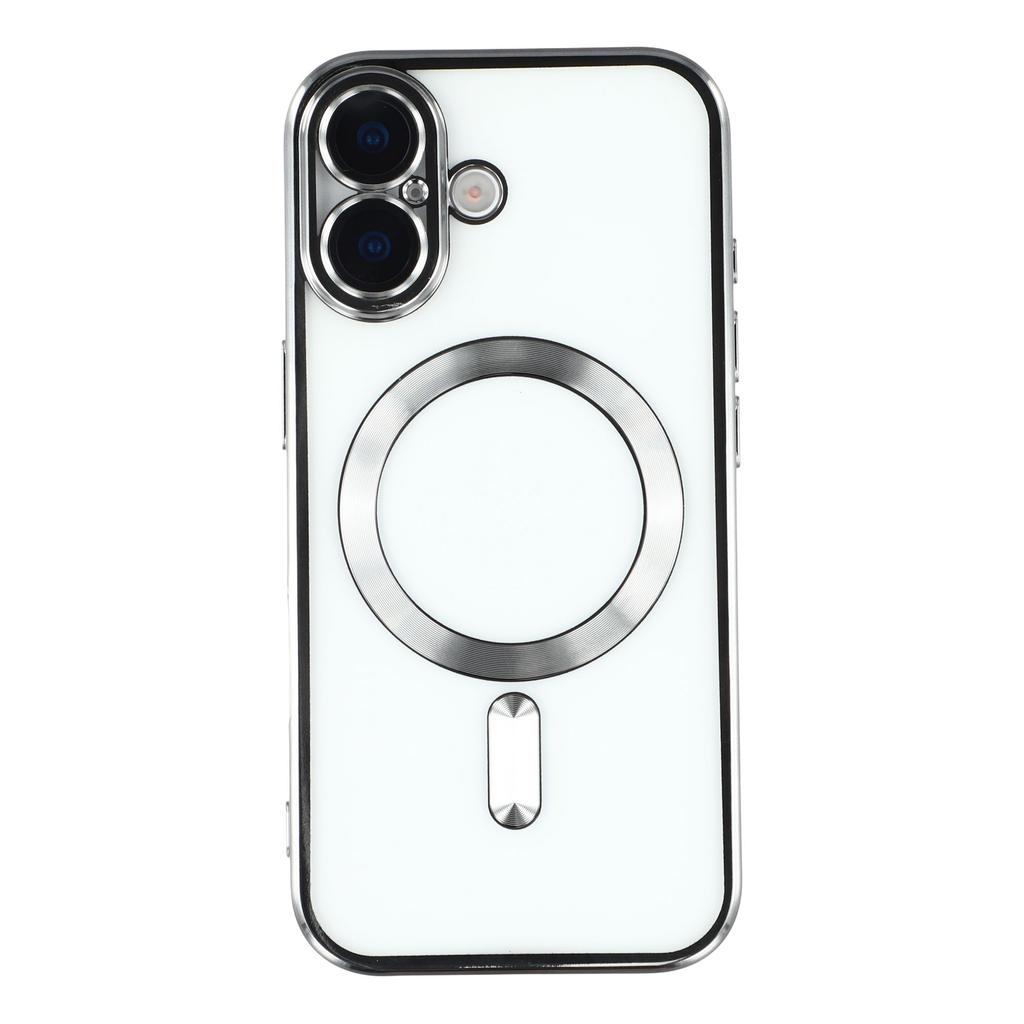 For iPhone 17 Case Compatible with MagSafe Electroplated TPU Phone Cover with Lens Film