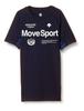 Move Sports Descente Skin Fit Short Sleeve Shirt, Men's, Navy, Medium, T-Shirt
