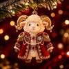 Acrylic Pendant for Christmas 2027 New Year Sheep Ornament, 2D Tree Hanging Decor with String, Chinese Zodiac Goat Decor, Holiday Gift Seasonal Party